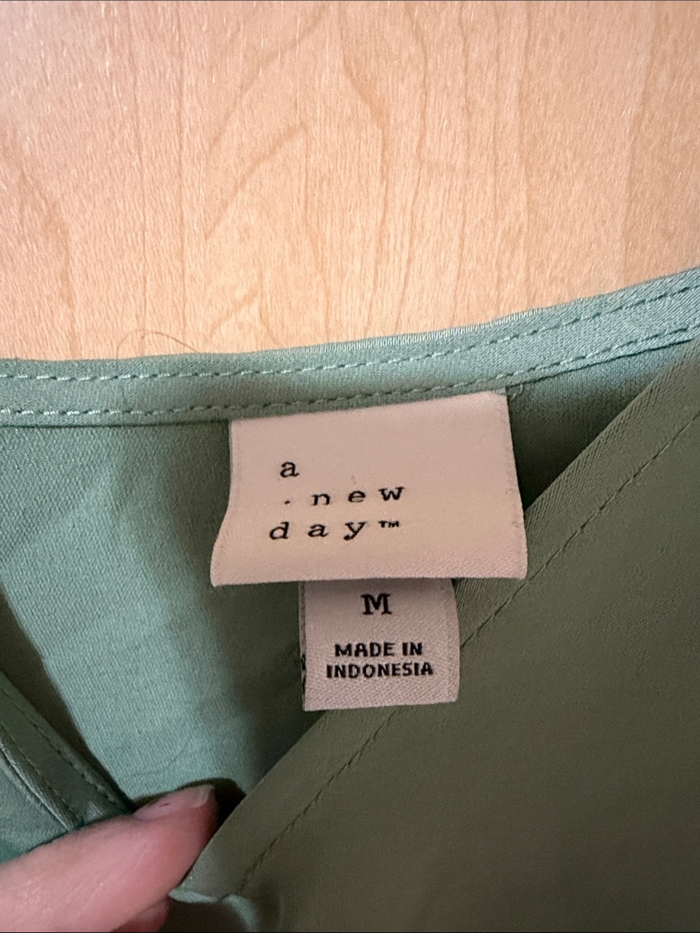 a new day Sage Green V-Neck Spaghetti Strap Camisole - Picture 2 of 5